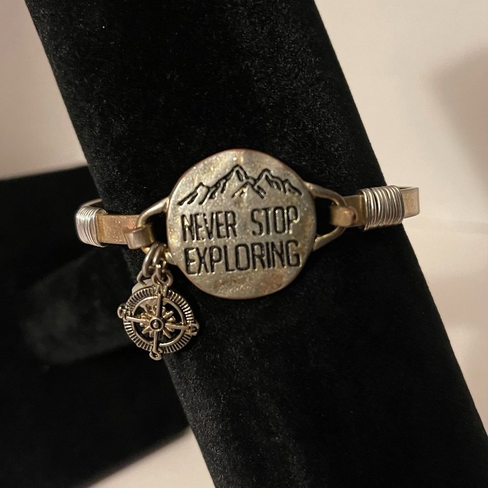 Affirmation Bangle Bracelet - Exploring